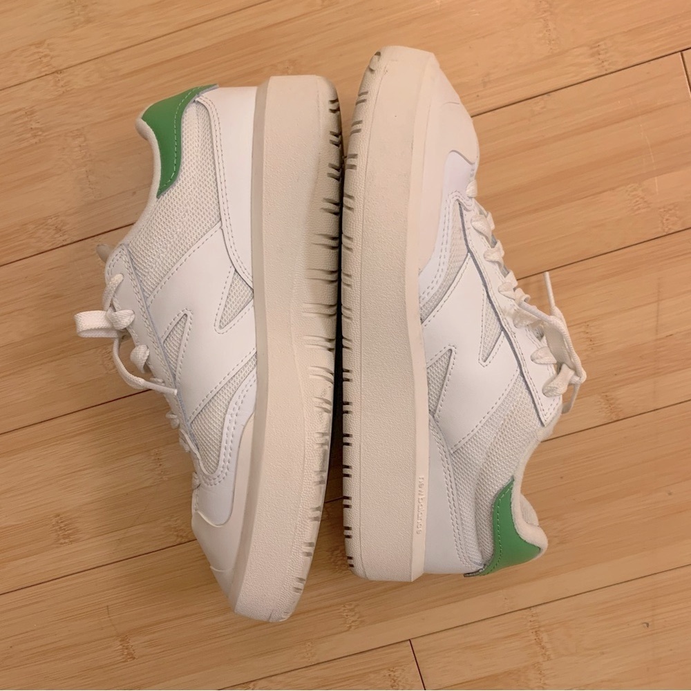 White and Green Women's Sneakers
